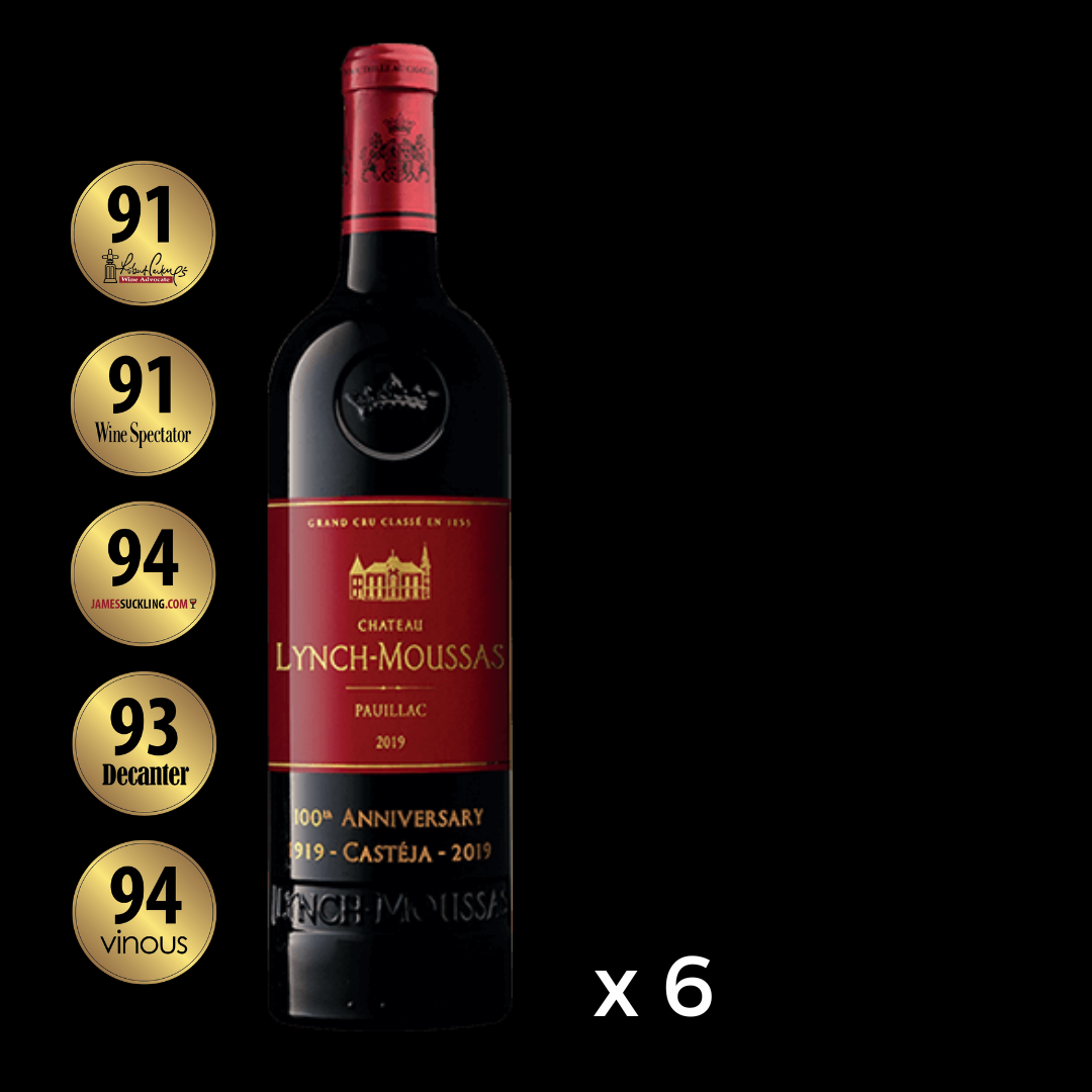 Chateau Lynch-Moussas Pauillac 2019 (6 bottles)