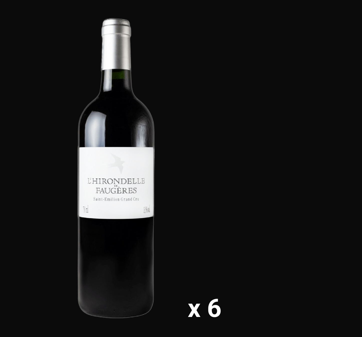 L'Hirondelle Faugeres ST-Emilion Grand Cru 2015 (6 bottles)