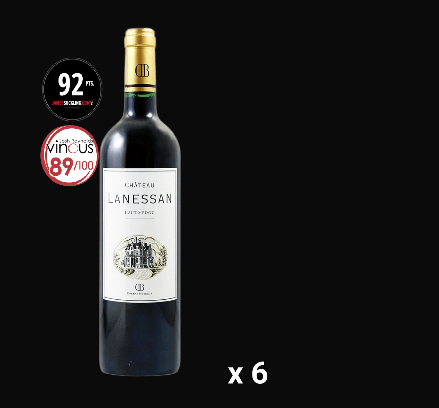 Chateau Lanessan Haut Medoc 2018 (6 bottles)