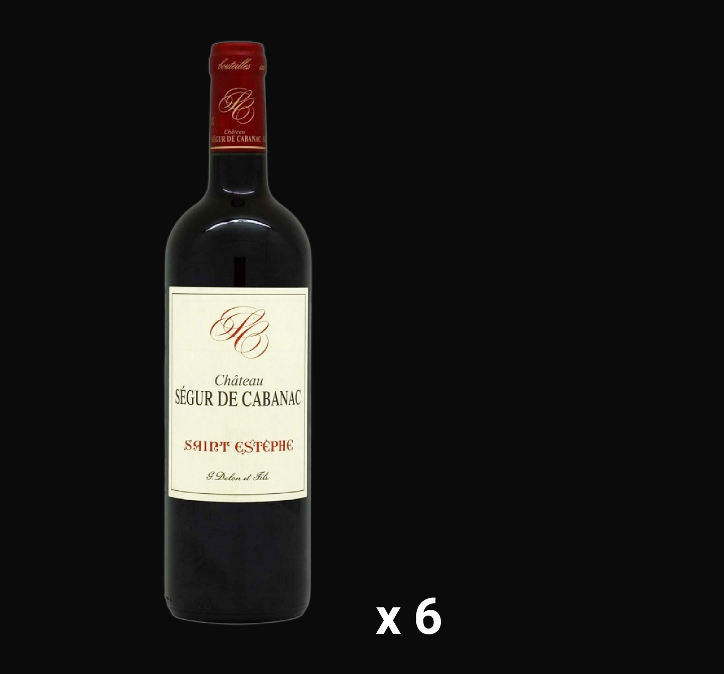 Chateau Segur De Cabanac Saint-Estephe 2018 (6 bottles)