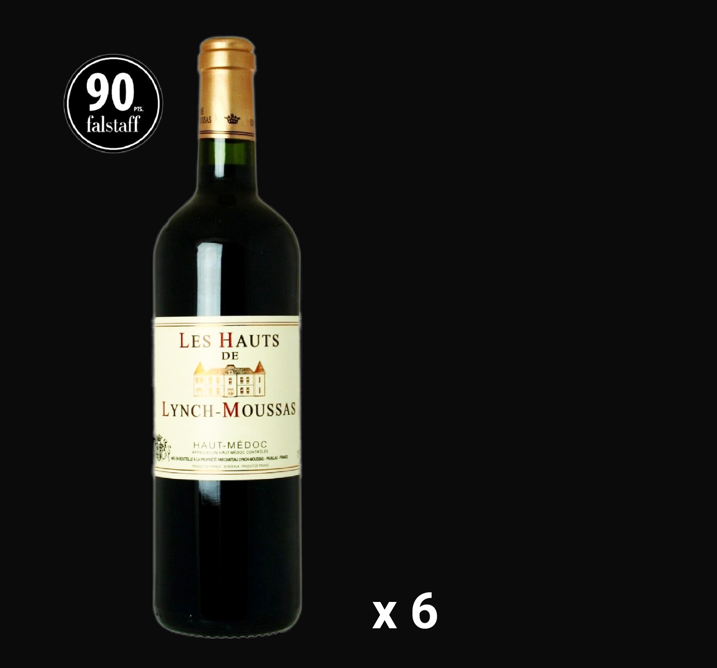 Les Hauts de Lynch-Moussas 2018 (6 bottles)