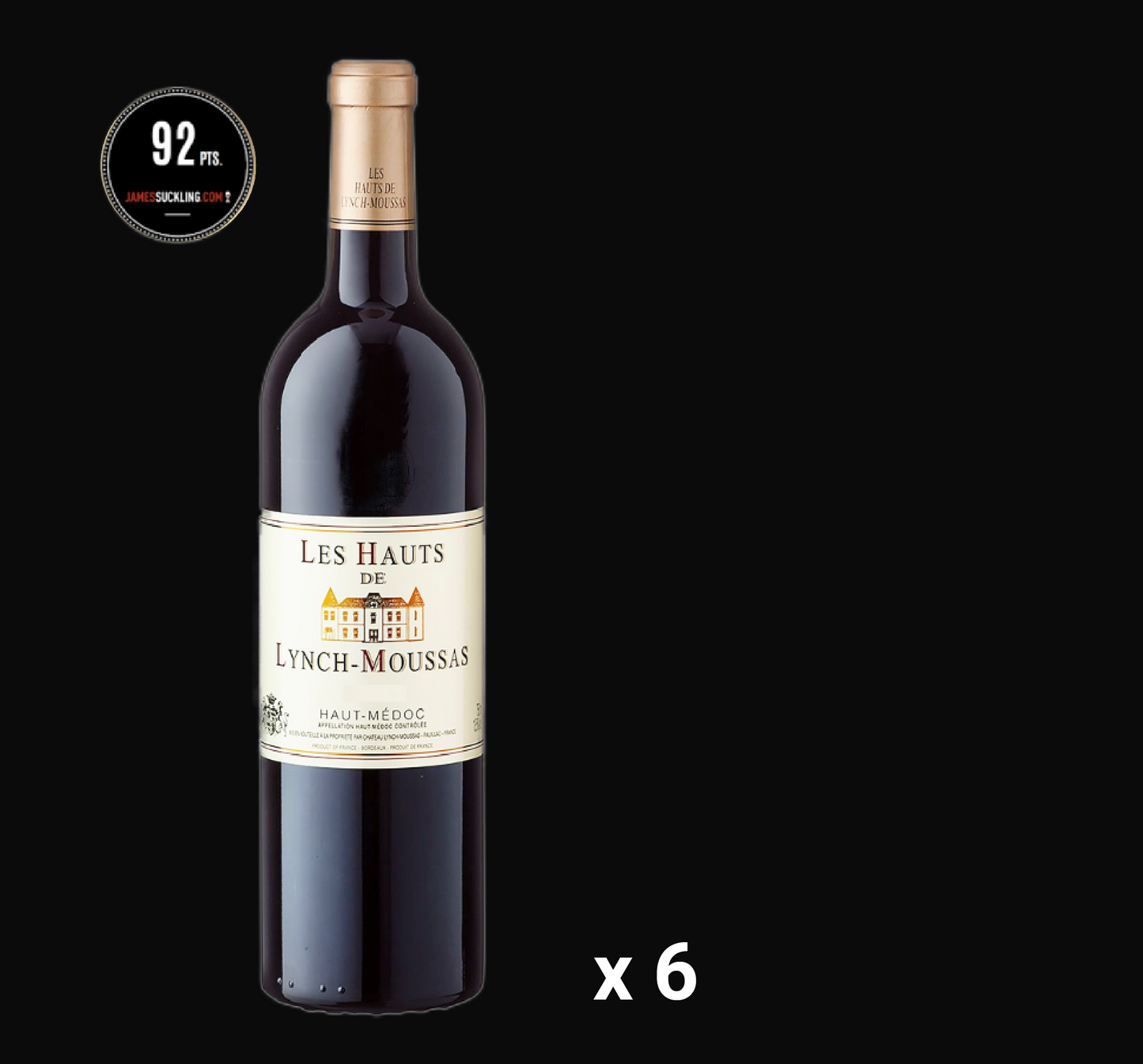 Les Hauts de Lynch-Moussas 2017 (6 bottles)
