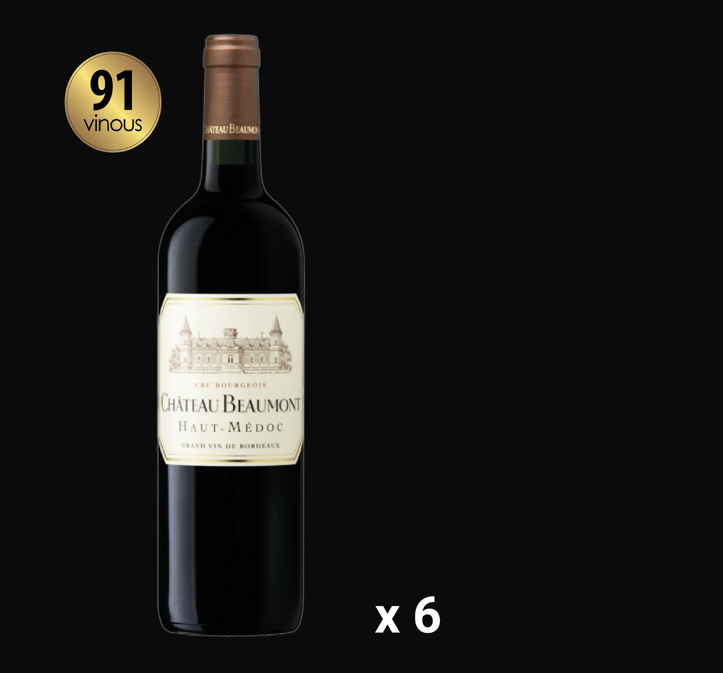 Chateau Beaumont Haut Medoc 2016 (6 bottles)