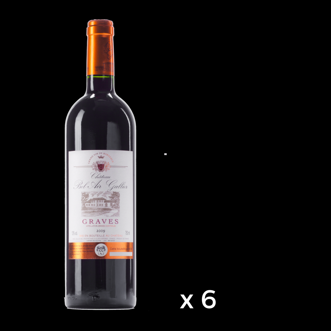 Chateau Bel Air Gallier Graves 2012 (6 bottles)