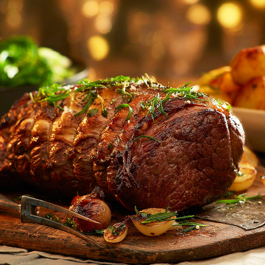 Roast Beef Striploin (1.2kg Before Roasting) With Gourmet Brown Sauce - Frozen