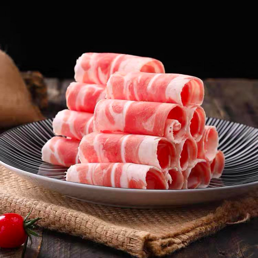 Iberico Pork Collar Rolled Shabu Shabu 300gm - Frozen