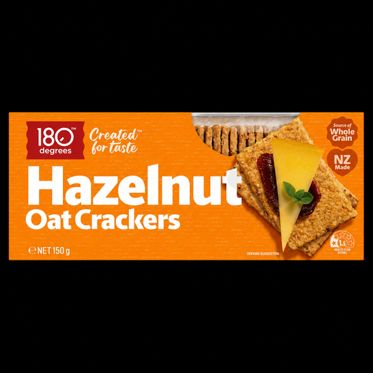 180 Degrees Hazelnut Oat Crackers