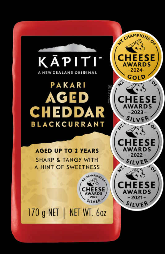 Kapiti Pakari Blackcurrant Aged Cheddar 170gm