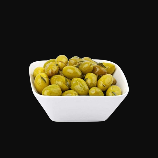 Green, Lemon, Basil & Mint Olives 200gm