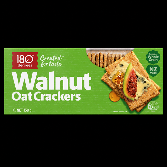 180 Degrees Walnut Oat Crackers