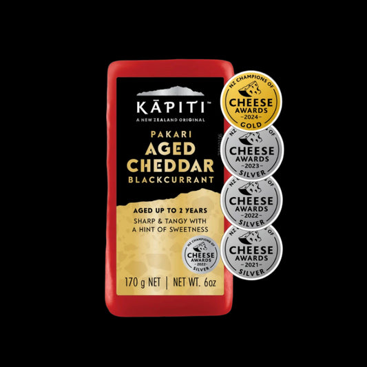 Kapiti Pakari Blackcurrant Aged Cheddar 170gm