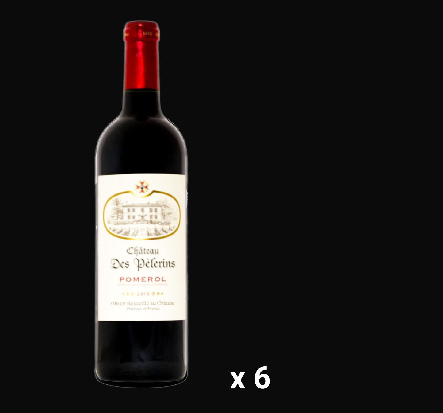 Chateau des Pelerins Pomerol 2016 (6 bottles)