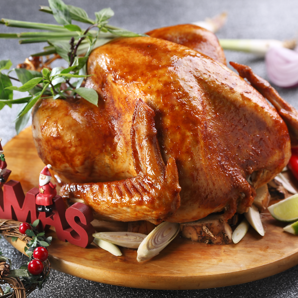 Traditional Roast Turkey With Chestnut Stuffing & Cranberry Sauce (4.5-5.4kg Before Roasting) - Chilled (Pre-order)