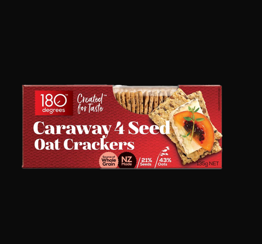 Caraway 4 Seed Oat Crackers 135gm