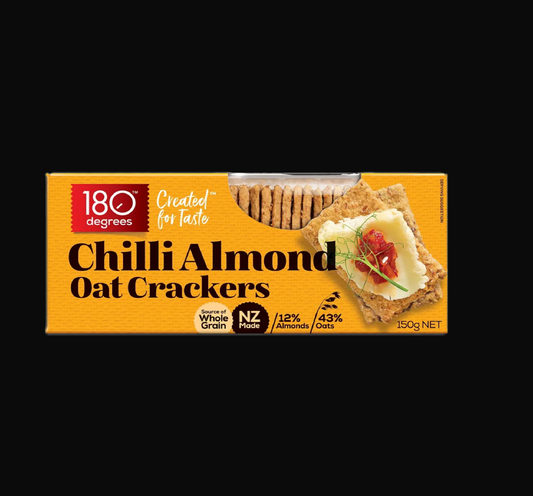Chilli Almond Oat Crackers 150gm